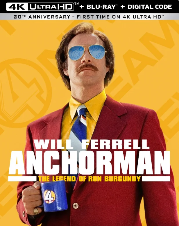 Anchorman - La leggenda di Ron Burgundy 4K 2004 poster