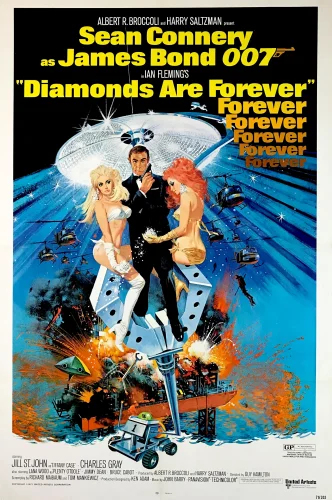 Agente 007 - Una cascata di diamanti 4K 1971 poster