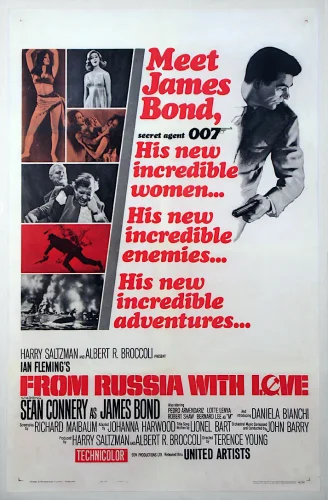 A 007, dalla Russia con amore 4K 1963 poster
